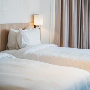 drap plat lit simple